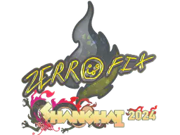 Sticker zeRRoFIX (Glitter) | Shanghai 2024 - Preço e onde comprar no CS2