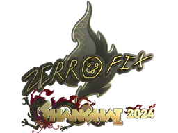 Sticker zeRRoFIX (Gold) | Shanghai 2024 - Preço e onde comprar no CS2