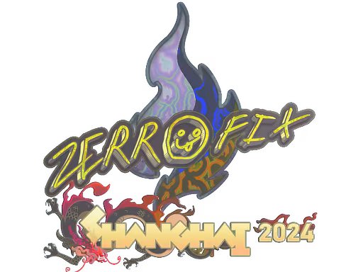 Sticker zeRRoFIX (Holo) | Shanghai 2024 - Preço e onde comprar no CS2