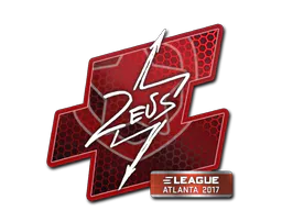 Sticker Zeus | Atlanta 2017 - Preço e onde comprar no CS2
