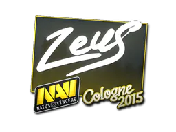 Sticker Zeus | Cologne 2015 - Preço e onde comprar no CS2