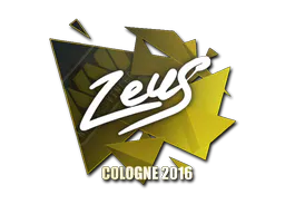 Sticker Zeus | Cologne 2016 - Preço e onde comprar no CS2