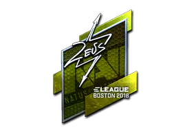 Sticker Zeus (Foil) | Boston 2018 - Preço e onde comprar no CS2