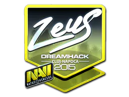 Sticker Zeus (Foil) | Cluj-Napoca 2015 - Preço e onde comprar no CS2