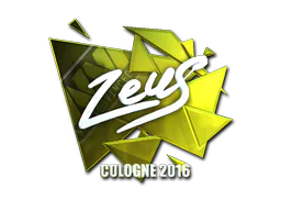 Sticker Zeus (Foil) | Cologne 2016 - Preço e onde comprar no CS2
