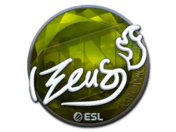 Sticker Zeus (Foil) | Katowice 2019 - Preço e onde comprar no CS2