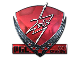 Sticker Zeus (Foil) | Krakow 2017 - Preço e onde comprar no CS2