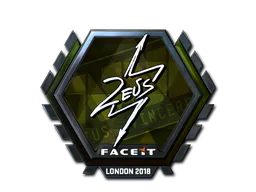 Sticker Zeus (Foil) | London 2018 - Preço e onde comprar no CS2