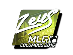 Sticker Zeus (Foil) | MLG Columbus 2016 - Preço e onde comprar no CS2