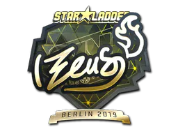 Sticker Zeus (Gold) | Berlin 2019 - Preço e onde comprar no CS2