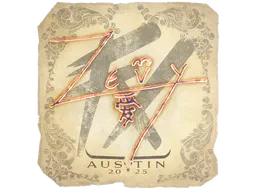 Sticker zevy | Austin 2025 - Preço e onde comprar no CS2