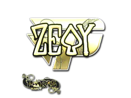 Sticker zevy (Gold) | Paris 2023 - Preço e onde comprar no CS2