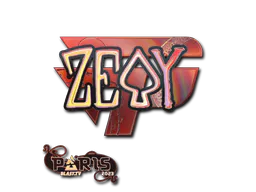 Sticker zevy (Holo) | Paris 2023 - Preço e onde comprar no CS2
