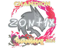 Sticker zont1x (Champion) | Shanghai 2024 - Preço e onde comprar no CS2