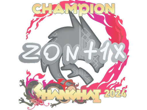 Sticker zont1x (Champion) | Shanghai 2024 - Preço e onde comprar no CS2
