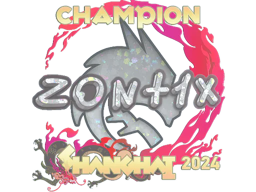 Sticker zont1x (Glitter, Champion) | Shanghai 2024 - Preço e onde comprar no CS2