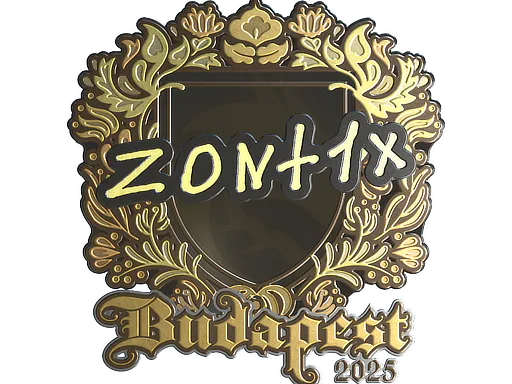 Sticker zont1x (Gold) | Budapest 2025 - Preço e onde comprar no CS2