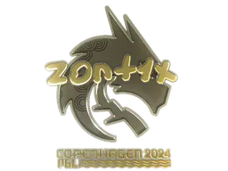 Sticker zont1x (Gold) | Copenhagen 2024 - Preço e onde comprar no CS2