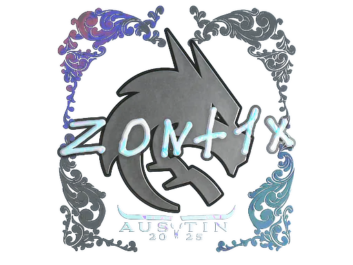 Sticker zont1x (Holo) | Austin 2025 - Preço e onde comprar no CS2