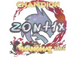 Sticker zont1x (Holo, Champion) | Shanghai 2024 - Preço e onde comprar no CS2