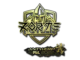 Sticker zorte (Gold) | Antwerp 2022 - Preço e onde comprar no CS2