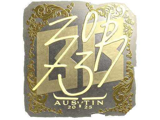 Sticker zorte (Gold) | Austin 2025 - Preço e onde comprar no CS2