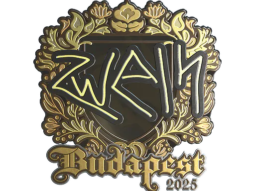 Sticker zweih (Gold) | Budapest 2025 - Preço e onde comprar no CS2