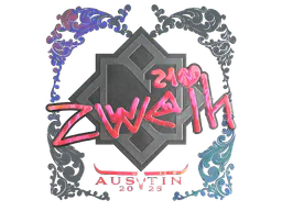 Sticker zweih (Holo) | Austin 2025 - Preço e onde comprar no CS2