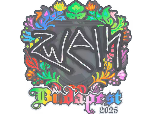 Sticker zweih (Holo) | Budapest 2025 - Preço e onde comprar no CS2