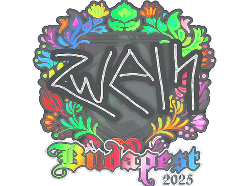 Sticker zweih (Holo) | Budapest 2025 - Preço e onde comprar no CS2