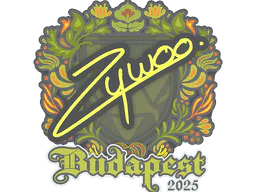 Sticker ZywOo | Budapest 2025 - Preço e onde comprar no CS2