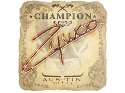 Sticker ZywOo (Champion) | Austin 2025 - Preço e onde comprar no CS2