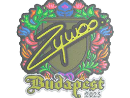 Sticker ZywOo (Embroidered) | Budapest 2025 - Preço e onde comprar no CS2