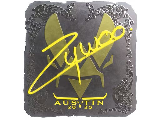 Sticker ZywOo (Foil) | Austin 2025 - Preço e onde comprar no CS2