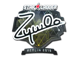 Sticker ZywOo (Foil) | Berlin 2019 - Preço e onde comprar no CS2