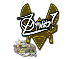 Sticker ZywOo (Glitter, Champion) | Paris 2023 - Preço e onde comprar no CS2