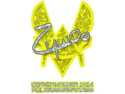 Sticker ZywOo (Glitter) | Copenhagen 2024 - Preço e onde comprar no CS2