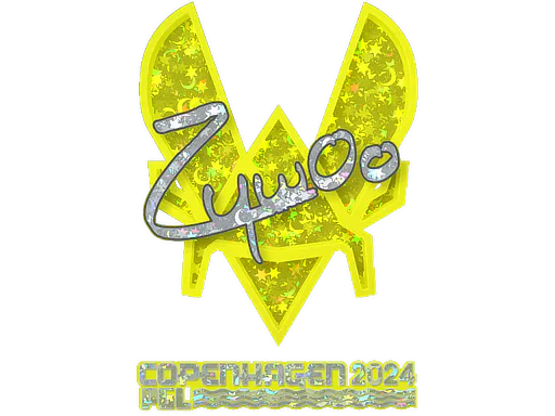 Sticker ZywOo (Glitter) | Copenhagen 2024 - Preço e onde comprar no CS2