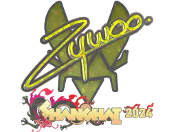 Sticker ZywOo (Glitter) | Shanghai 2024 - Preço e onde comprar no CS2