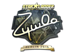 Sticker ZywOo (Gold) | Berlin 2019 - Preço e onde comprar no CS2