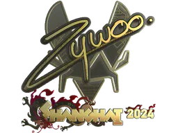 Sticker ZywOo (Gold) | Shanghai 2024 - Preço e onde comprar no CS2