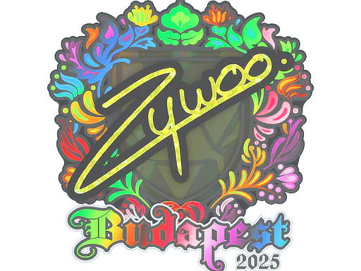 Sticker ZywOo (Holo) | Budapest 2025 - Preço e onde comprar no CS2