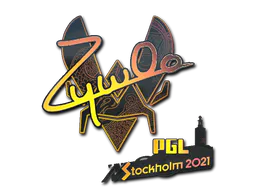 Sticker ZywOo (Holo) | Stockholm 2021 - Preço e onde comprar no CS2