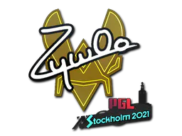 Sticker ZywOo | Stockholm 2021 - Preço e onde comprar no CS2