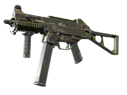 UMP-45 | Green Swirl (Battle-Scarred) — skin CS2