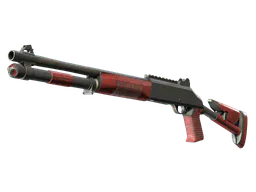XM1014 | Red Leather (Battle-Scarred) — skin CS2