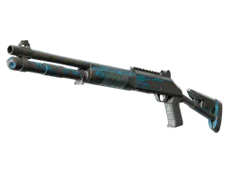 XM1014 | VariCamo Blue (Battle-Scarred) — skin CS2